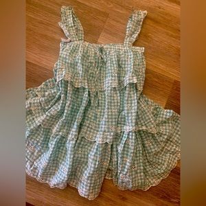 Just me brand eyelet babydoll dress